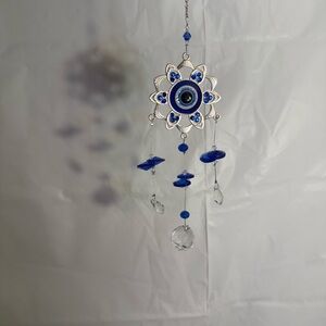 Blue and Silver Suncatcher